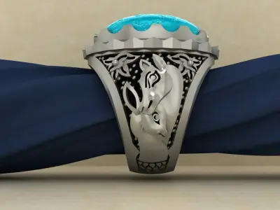 ring man Deer     3D print model