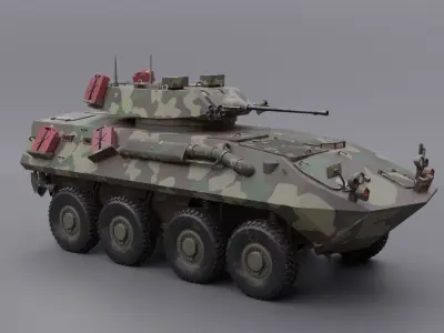 LAV 25 US Army Light Armoured Vehicle 3D model