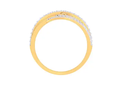 Ladies diamond ring 3D print model 6