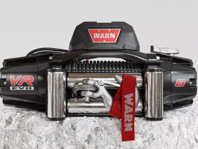 Warn M8000 Winch - Real world details -  3D model