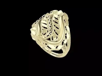 rings 3D print model 12