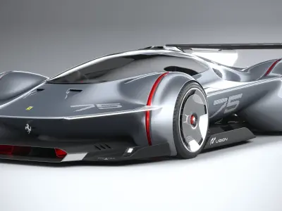 Ferrari Vision Gran Turismo Concept 2022 3D model
