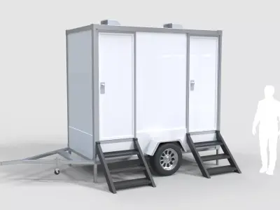Restroom Trailer 3D model