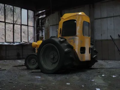 Tractor Cartoon 3D model