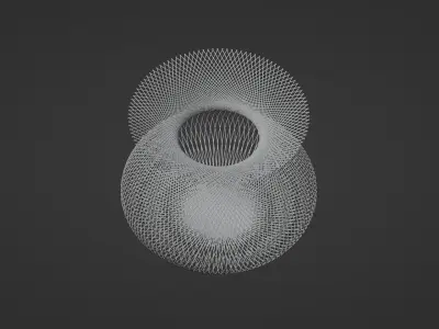 Futuristic Big Woven Vase 3D model
