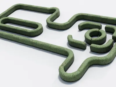 Hedge bush - Game Ready - Low-poly 3D model