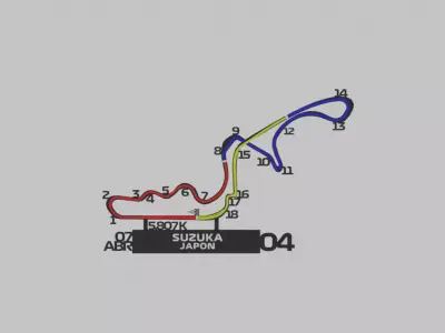 F1 Suzuka racing circuit Japan Free 3D print model