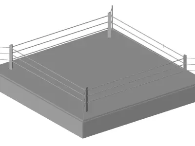 RING DE BOXEO  3D model