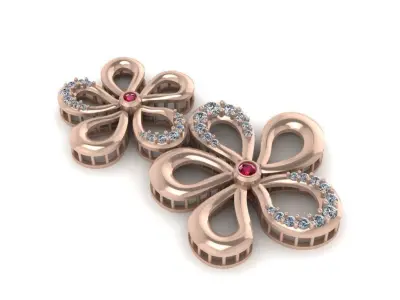 Flower pendant 3d model 3D print model