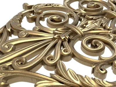 decorative pattern ready for 3D printing 3D model 10