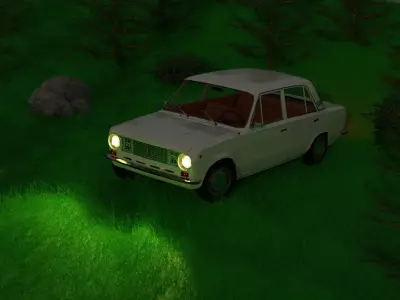 VAZ 21011  Low-poly 3D model