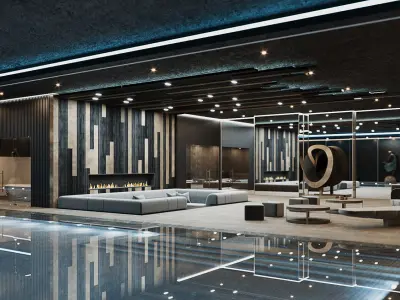 Corona - 3ds Max scene files - Residential Pool Interior 3D model