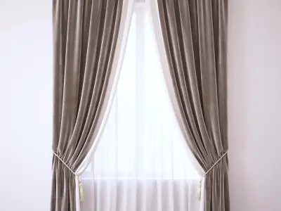 Set 93 Curtains 3D model