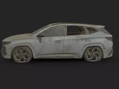 Abandoned Car - Hyundai Tucson N-Line 2024 Low-poly 3D model