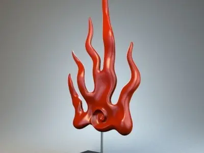Cold flame Figurine 3D model