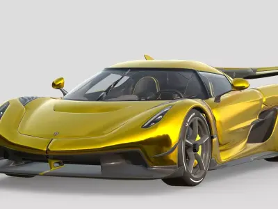 Koenigsegg Jesko Gold Edition 3D model