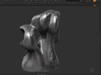 Modern Abstract Decorative sculpture 3d print model 40 3D print model