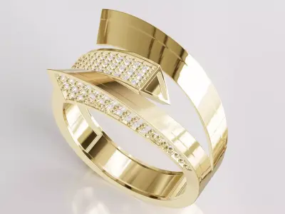 Jewelry Diamond Ring Model RG38 Free 3D print model