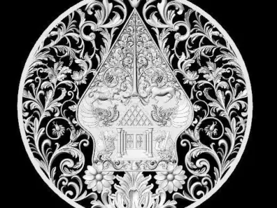 Gunungan Wayang Ornaments Texture