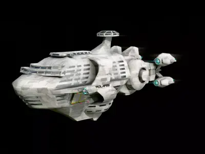 Spaceship POLARIS Free 3D model