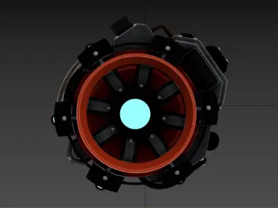 3D model of a mechanical or industrial object 3D model