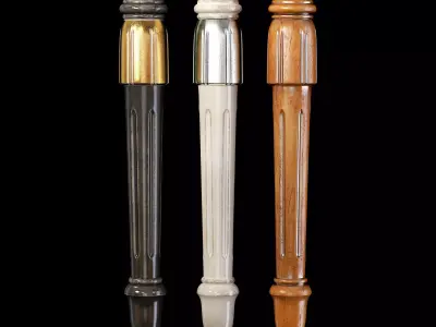 Classic leg 005 3D model