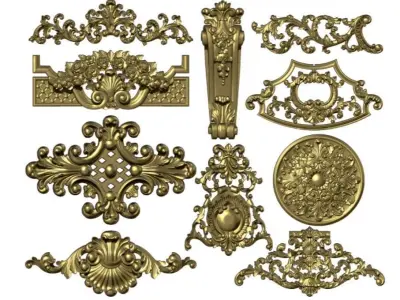 synthesize all File 3d pattern neoclassical 3d  3D print model