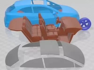 Seat Ibiza Cupra 2010 Printable Car  3D print model