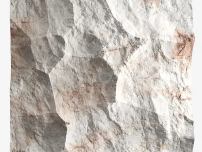 142-RockPanel piece of rock 3D model