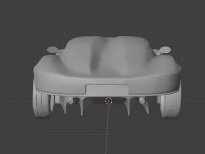 Detailed Sports Car 3D model Low-poly 3D model