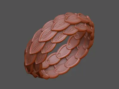 Art leave design queen king princess 3D print model