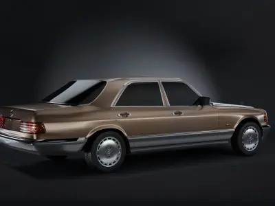 Mercedes-Benz 350 SEL 1990 3D model