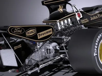 Lotus 72d 1970-1975 John Player Special Grand Prix VRAY 3D model