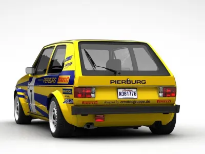 Volkswagen Golf Mk1 Rally 3D model