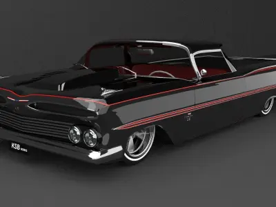 elcaminocar chevrolet bel air 3D model