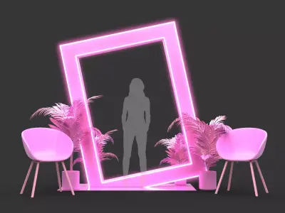 Empty Frame Back - Photocall 1 3D model