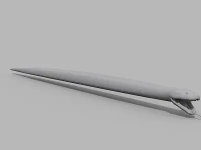 Burmese Python Snake shape model 3D model