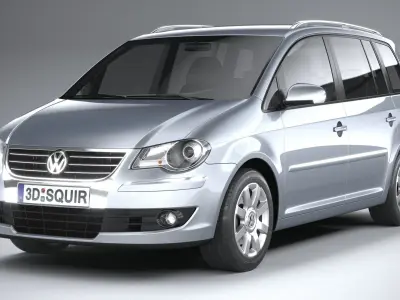 Volkswagen Touran 2007-2011 3D model