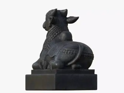 nandhi statue sculpture hi poly 3D model