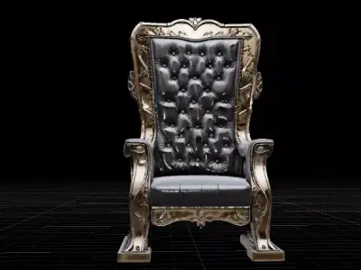 Aurelian Throne Billionaire Mansion Ultra-Luxury Chair 3D Model 3D model