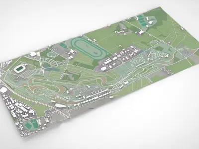 Le Mans Race France 3D model