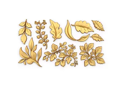 Acanthus Leaves Collection-02 3D model