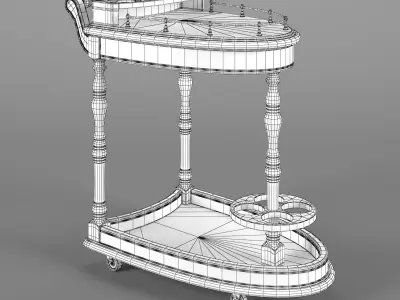 2650200 230-1 Carpenter Dining cart 3D model