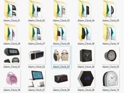 Alarm Clocks 3D model