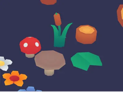 ToonLab - Toon Nature Pack Free low-poly 3D model