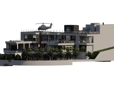Bel Air mega mansion 3D model
