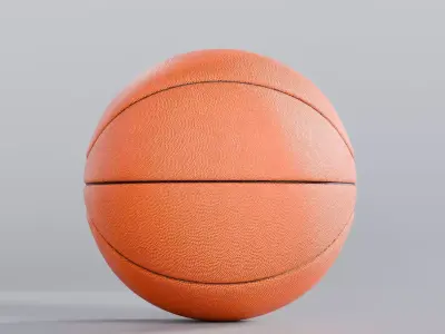 Realistic BasketBall 3D Model True 4K PBR Renders FBX GLB Low-poly 3D model