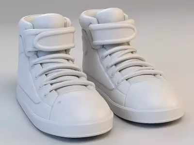 Cartoon Basketball Shoes 3D model