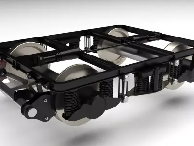 Train Wheels 3D model