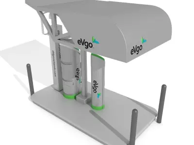 Electric Vehicle Charging Station eVgo 3D model